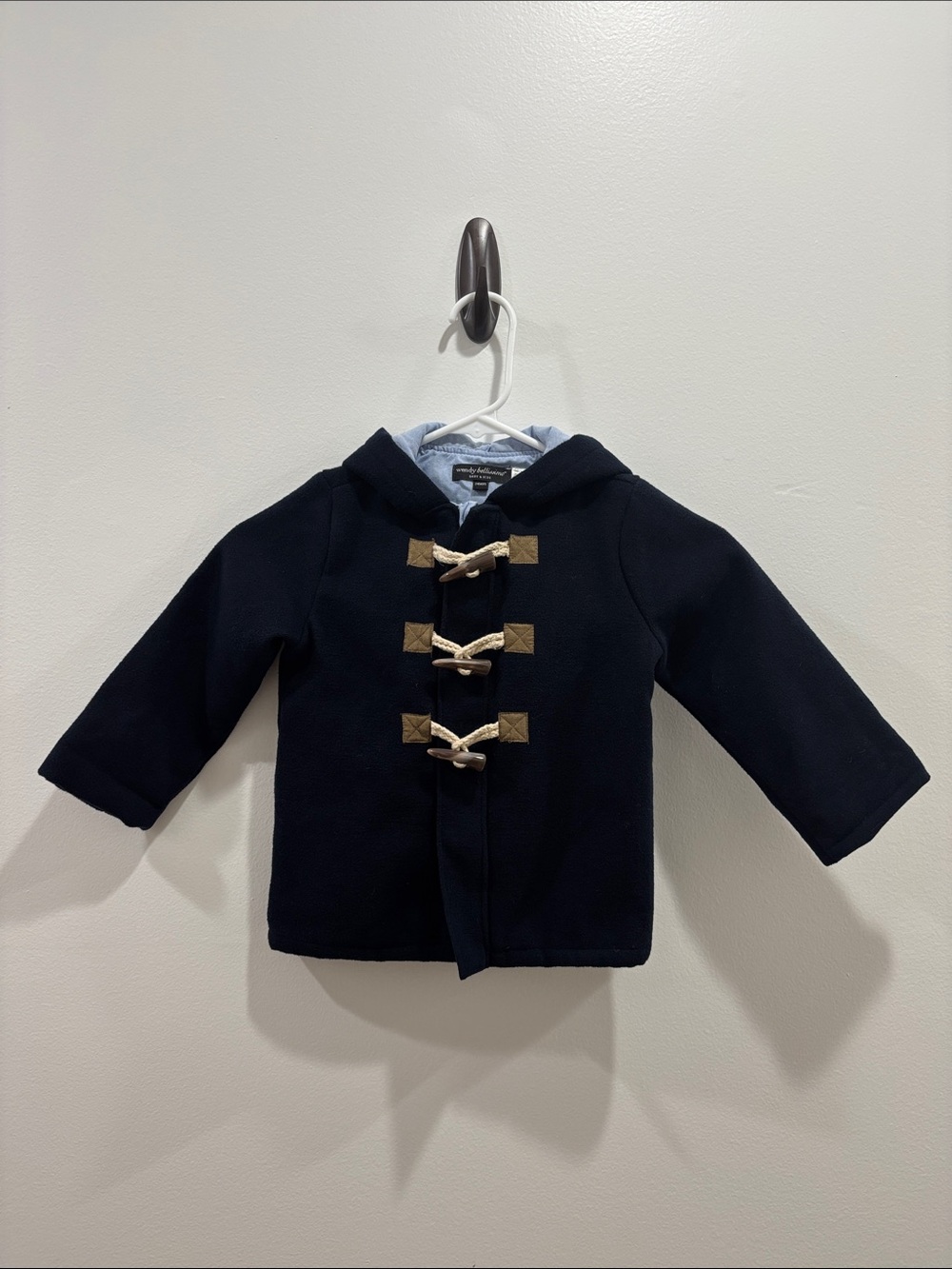 Wendy Bellissimo Navy Baby & Kids Hooded Coat Zippered 24 Mos